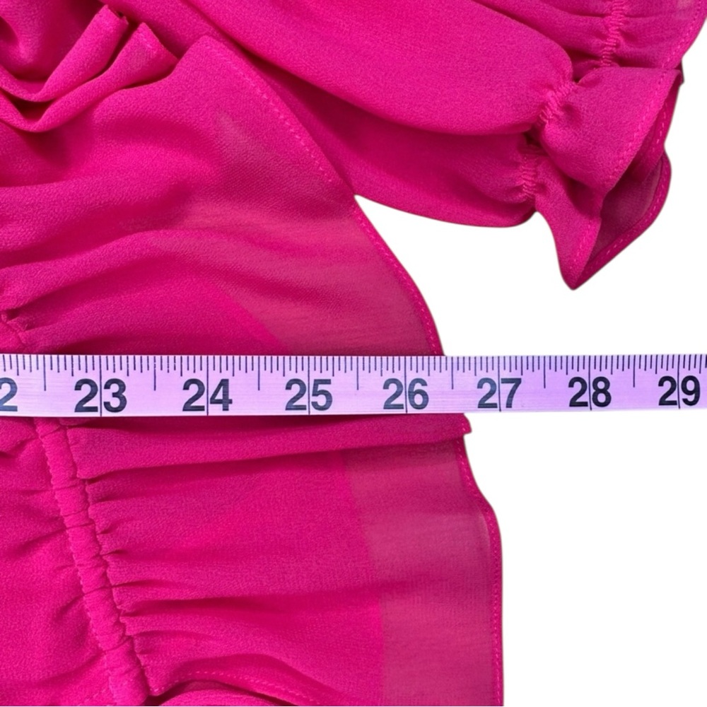 Haute Hippie Hot Pink Blouse Size M - Picture 8 of 8